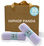 Bamboo Baby Washcloths - 2 Layer Soft Absorbent Bamboo Towel - Newborn Bath Face Towel - Natural Baby Wipes for Delicate Skin - Baby Registry as Shower(6 Pack)